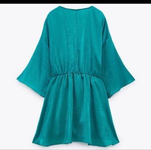 Zara teal romper dress